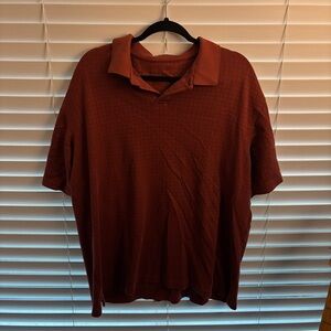 Classic Rust Polo Shirt for Men